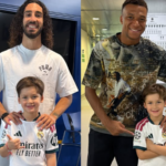 Tainá Militão registra encontro dos filhos com estrelas do Real Madrid após mudança para Madri